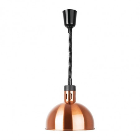 Retractable Dome Heating Lamp in Steel-Copper - Buffalo