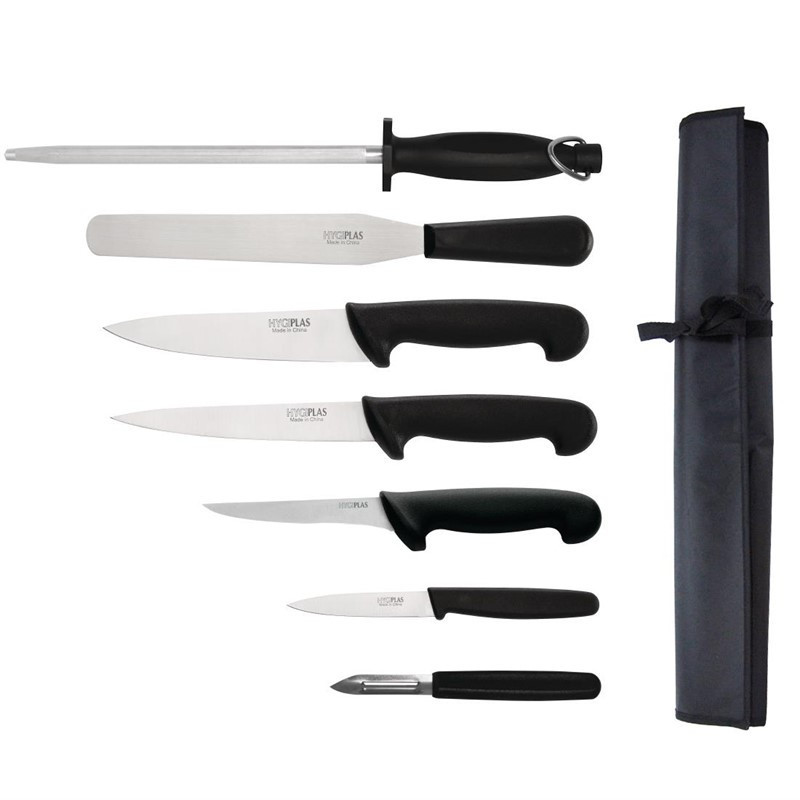 Σετ μαχαιριών για αρχάριους με μαχαίρι μαγειρικής - 200mm - Hygiplas