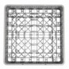 Glass Rack 36 Compartments - 50 x 50 cm - Vogue