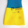 Αδιάβροχα γάντια προστασίας από χημικά ελαφριά μπλε και κίτρινα Mapa 405 - Μέγεθος L - Mapa