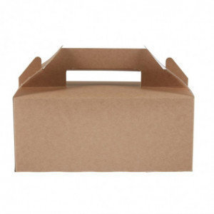 Small Recyclable Kraft Takeaway Boxes - Pack of 125 - Colpac
