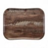 Polyester Century dark oak wood effect tray - 360 x 460mm - Cambro - Fourniresto