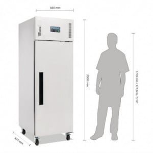 Negative Stainless Steel Refrigerated Cabinet 1 Door - 514 L - Polar