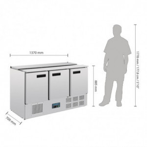 Refrigerated Salad Counter Series G - 368L - Polar - Fourniresto