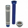 70mm Waste and Overflow Tube with Filter for 250mm Sink - FourniResto