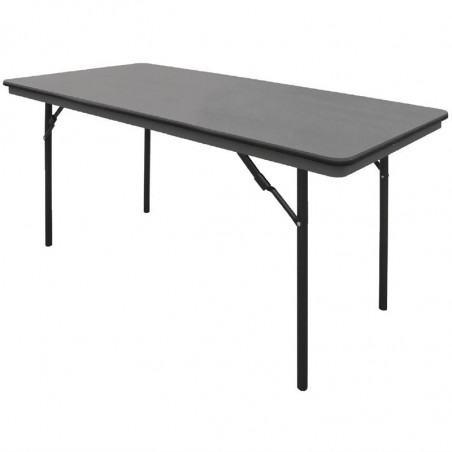 Πτυσσόμενο τετράγωνο γκρι τραπέζι από ABS - 1520 χιλιοστά - Bolero - Fourniresto