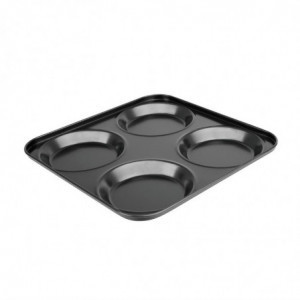 Non-stick Tray with 4 Round Molds - W 235 x D 235mm - Vogue