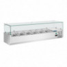 Refrigerated Display Case with 5X GN 1/3 and 1X GN 1/2 Ingredients - G Series - Polar - Fourniresto