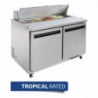 Preparation Counter 2 Doors - 2 x GN 1/6 405 L - Polar - Fourniresto