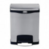 Front pedal stainless steel Slim Jim trash can - 30L - Rubbermaid