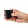 Disposable Black Espresso Coffee Cups - 120ml - Pack of 1000 - Fiesta