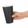 Black Single Wall Cups - 455ml - Pack of 1000 - Fiesta