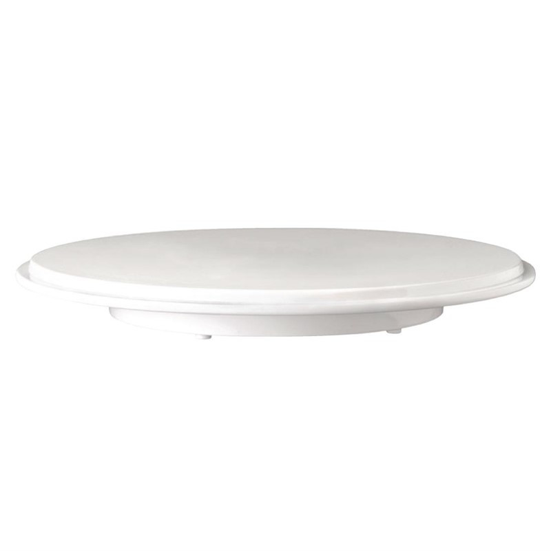 Cake Plate in Pure White Melamine - Ø310mm - APS - Fourniresto