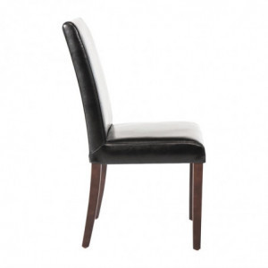 Chaises En Simili Cuir Noires - Bolero - Fourniresto