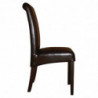 Black Faux Leather Chairs with Curved Backrests - Bolero - Fourniresto