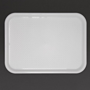 White Plastic Fast Food Tray 345 x 265mm - Olympia KRISTALLON - Fourniresto