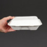 Κουτιά γεύματος από μπαγκάσα με καπάκι με συρόμενο μηχανισμό - Πλάτος 228mm - Πακέτο 200 τεμαχίων - Vegware