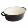 Large Black Oval Casserole Dish - 6L - Vogue