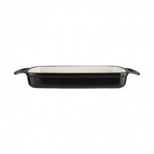 Rectangular Black Cast Iron Dish - 1.8 L - Vogue