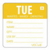 Soluble Labels Day of the Week "Tuesday" - Roll of 250 - Vogue