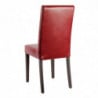 Chairs in faux leather - Red - Bolero - Fourniresto