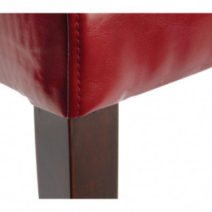 Chaises En Simili Cuir - Rouges - Bolero - Fourniresto