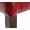 Chairs in faux leather - Red - Bolero - Fourniresto