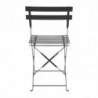 Steel Terrace Chairs - Black - Set of 2 - Bolero - Fourniresto