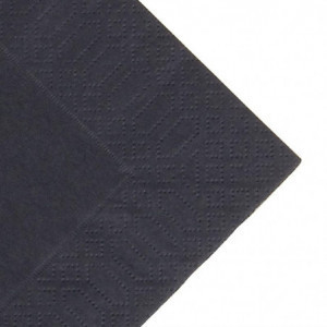 Compostable black 3-ply snack napkins - 30x30 - Pack of 1000 - FourniResto - Fourniresto