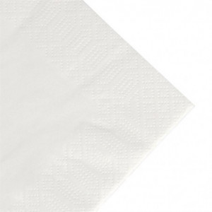 Χαρτοπετσέτες πρωινού λευκές από οικολογικό υλικό - 3 στρώματα - 400 x 400 - Πακέτο 1000 τεμαχίων - FourniResto