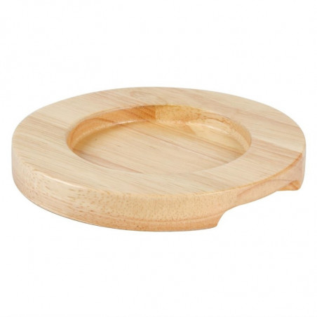 Support en bois clair pour mini cocotte et mini poêle  - Olympia - Fourniresto