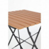 Square bistro table in wood effect - 600mm - Bolero - Fourniresto