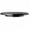 Pure black melamine cake plate - Ø310mm - APS - Fourniresto