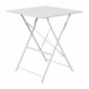 Square steel terrace table - grey - 600mm - Bolero - Fourniresto