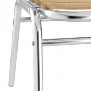 Καρέκλες μπιστρό σε φράξο και αλουμίνιο - Bolero - Fourniresto