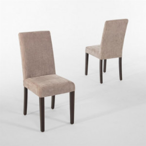 Beige chairs with fabric seat - Bolero - Fourniresto