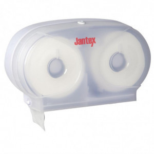 Micro distributeur double de papier hygiénique - Jantex - Fourniresto