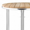 Στρογγυλό τραπέζι από σημύδα και αλουμίνιο 600mm - Bolero - Fourniresto