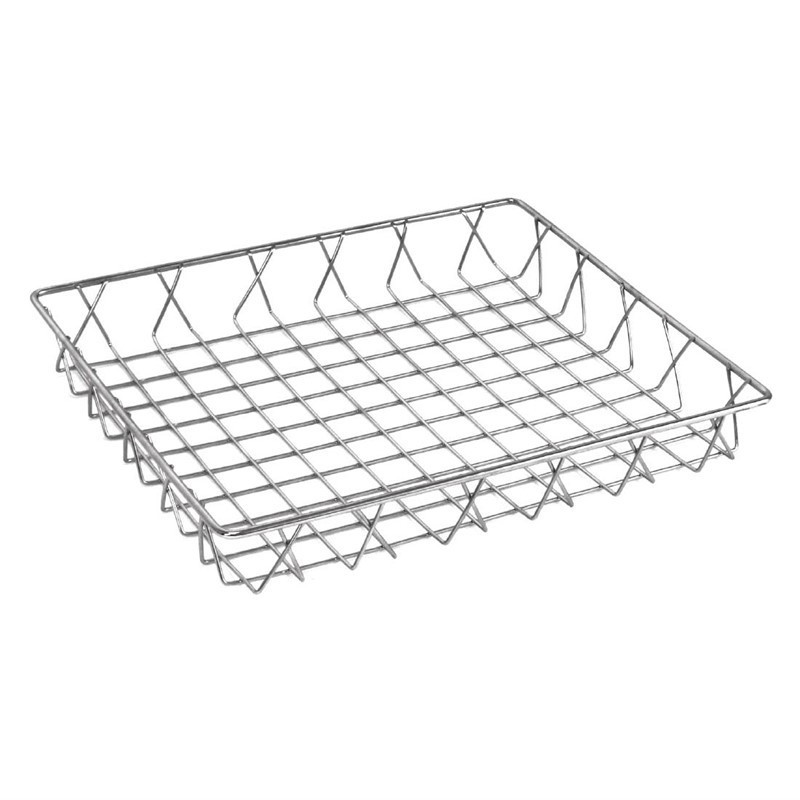 Stainless steel presentation basket 350 x 300 x 50mm - Olympia - Fourniresto