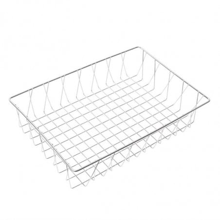 Stainless steel presentation basket 450 x 300 x 100mm - Olympia - Fourniresto