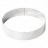 Stainless steel mousse ring 200 x 45mm - De Buyer - Fourniresto