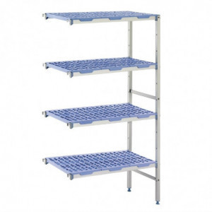 Modular Corner Shelving 4 Levels - W 1051 x D 400mm - Tournus