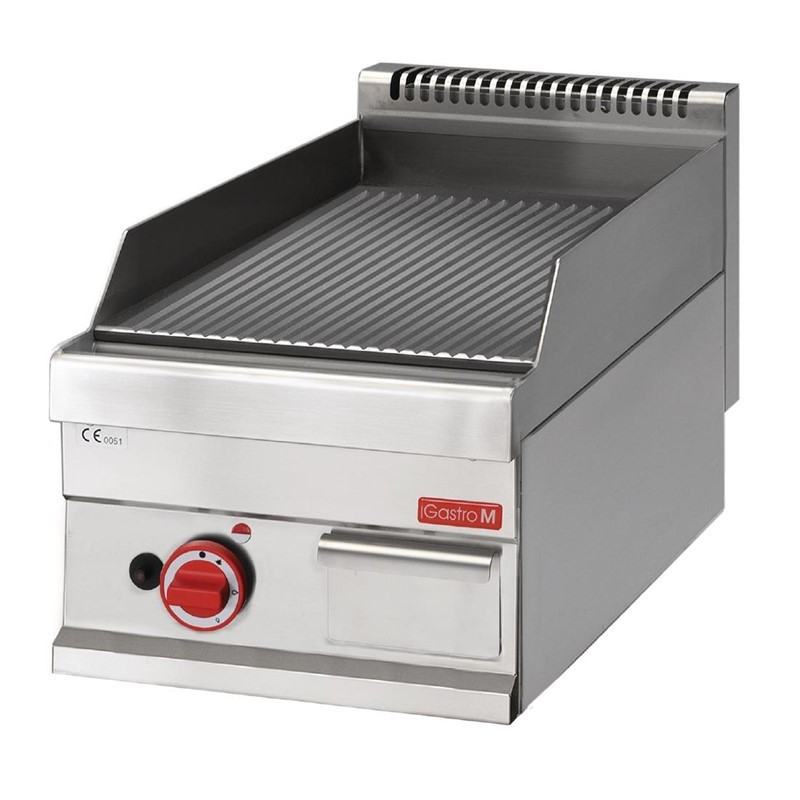 Gas Plancha 650 with Grooved Plate - Gastro M
