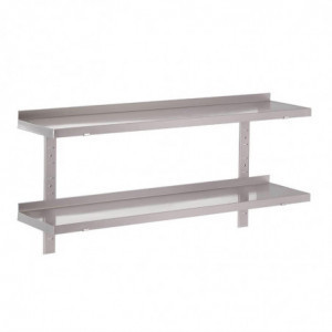 Etagère Murale en Inox Sans Supports-L 1200 x P 400mm - Gastro M