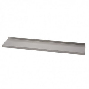 Stainless steel wall shelf without brackets 2000 x 400mm - Gastro M - Fourniresto