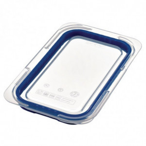 Couvercle Bleu en ABS sans BPA - GN 1/4  - Araven - Fourniresto