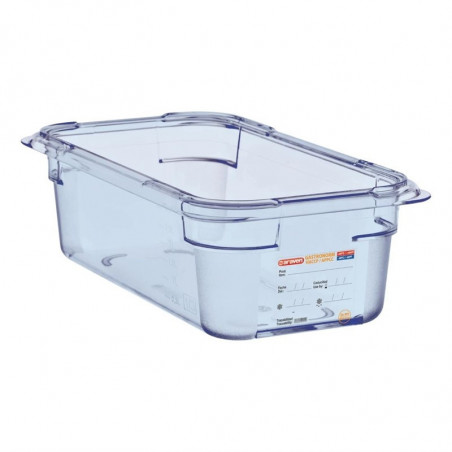 Blue Airtight Container ABS - GN 1/3 100 mm - Araven - Fourniresto