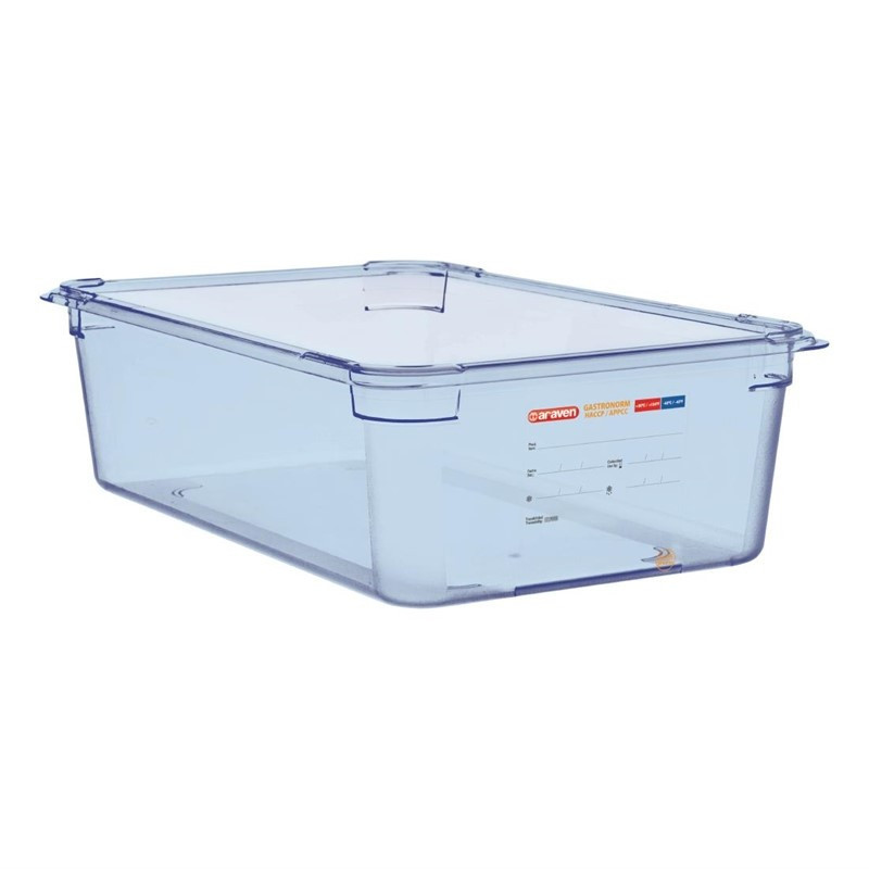 Blue airtight container ABS GN1/1 150mm - Araven - Fourniresto