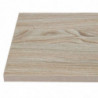 Square Light Wood Effect Table Top - L 600mm - Bolero