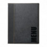 Contemporary A4 Black Menu Cover - Securit - Fourniresto